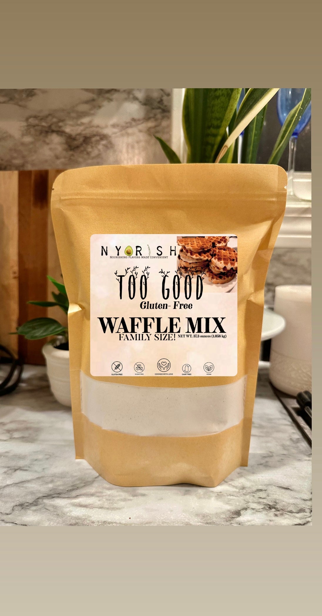 TOO GOOD GLUTEN FREE WAFFLE MIX