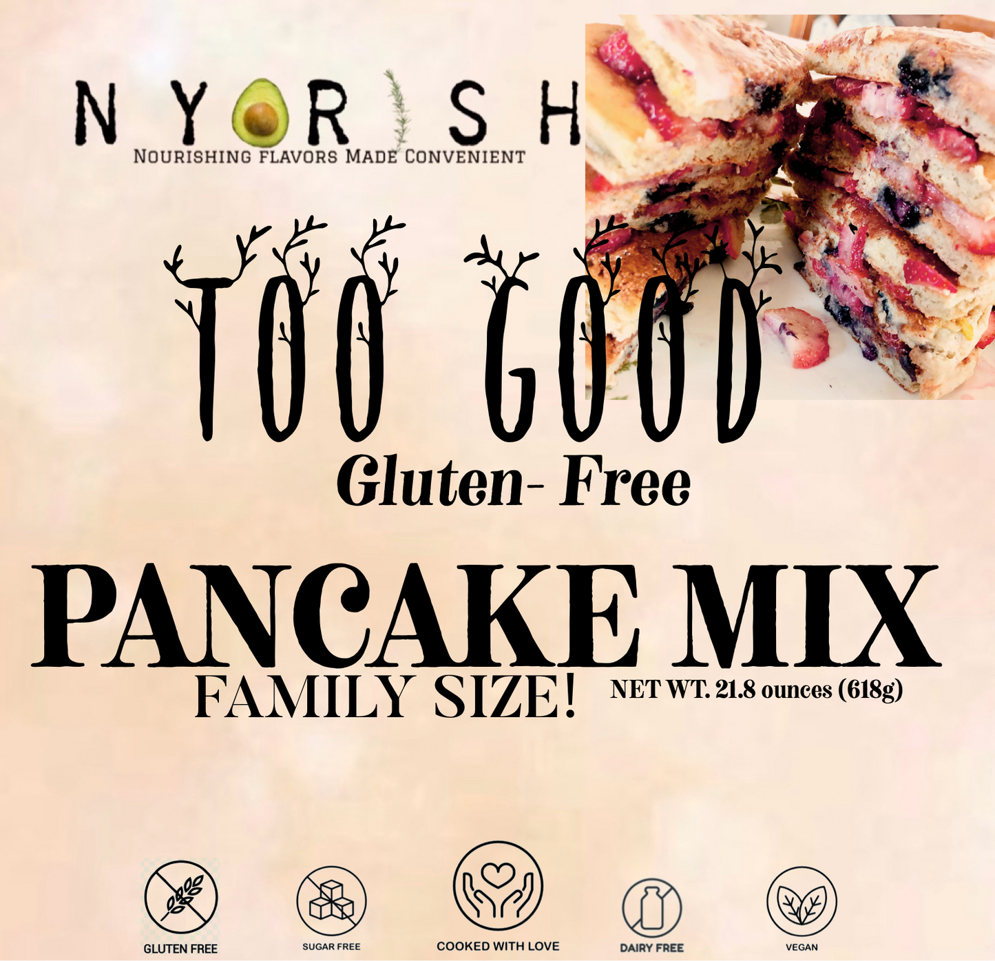 TOO GOOD GLUTEN FREE PANCAKE MIX